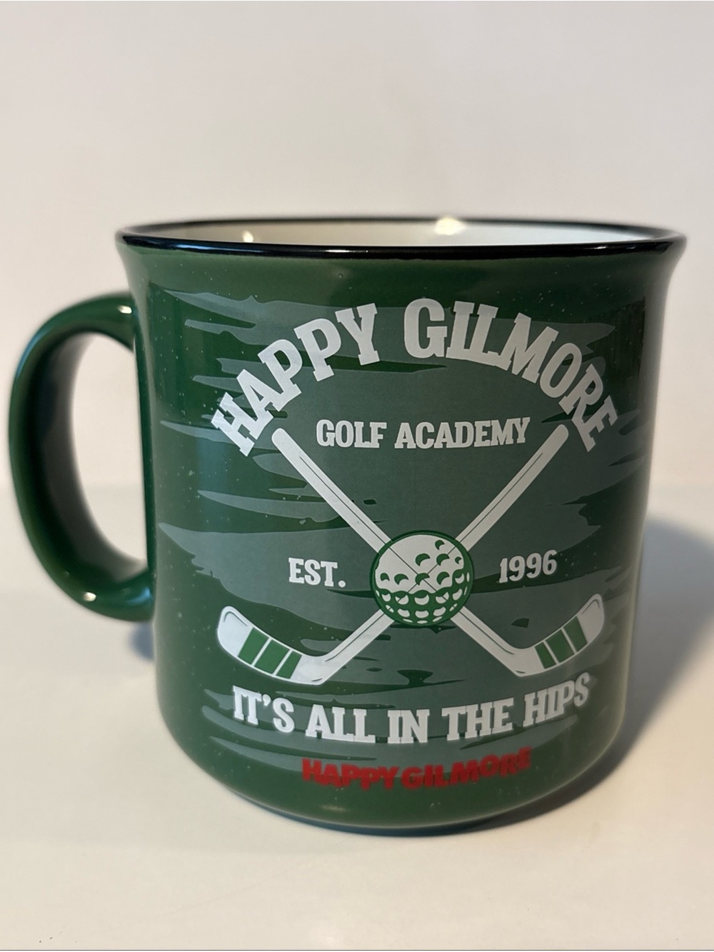 Happy Gilmore "It's All In The Hips" Ceramic Camper Mug | Holds 20 Ounces New